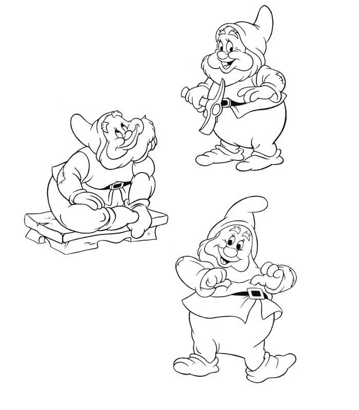 Coloring page: Snow White and the Seven Dwarfs (Animation Movies) #133934 - Free Printable Coloring Pages