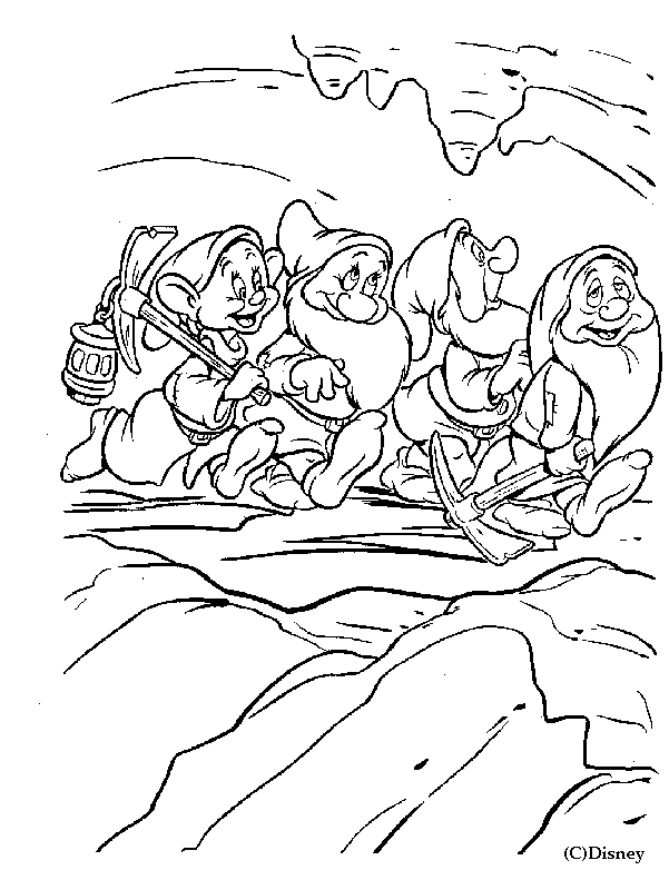 Coloring page: Snow White and the Seven Dwarfs (Animation Movies) #133941 - Free Printable Coloring Pages