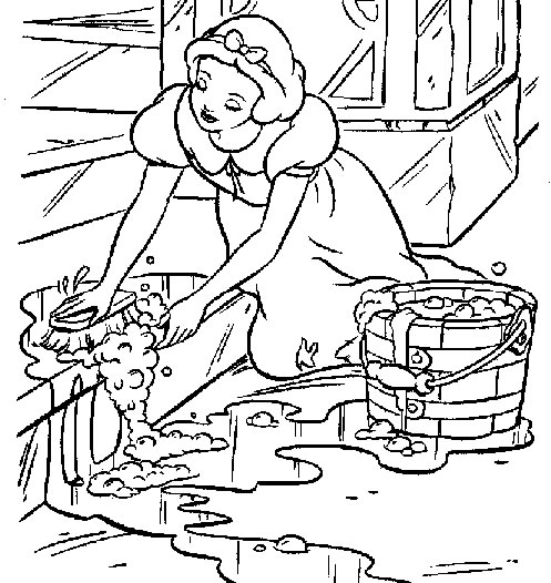 Coloring page: Snow White and the Seven Dwarfs (Animation Movies) #133960 - Free Printable Coloring Pages