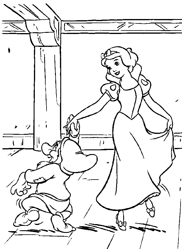 Coloring page: Snow White and the Seven Dwarfs (Animation Movies) #133966 - Free Printable Coloring Pages