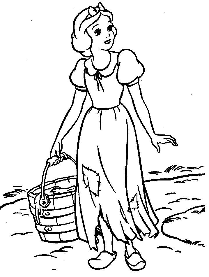 Coloring page: Snow White and the Seven Dwarfs (Animation Movies) #133967 - Free Printable Coloring Pages