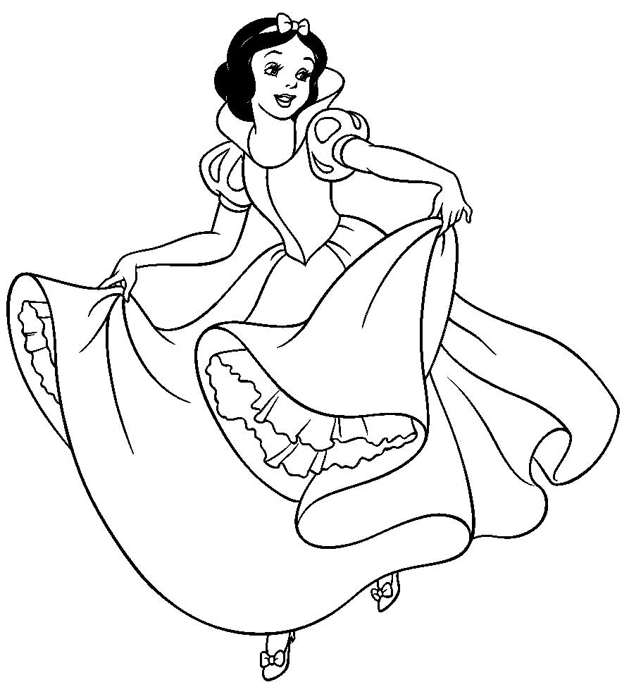 Coloring page: Snow White and the Seven Dwarfs (Animation Movies) #134000 - Free Printable Coloring Pages