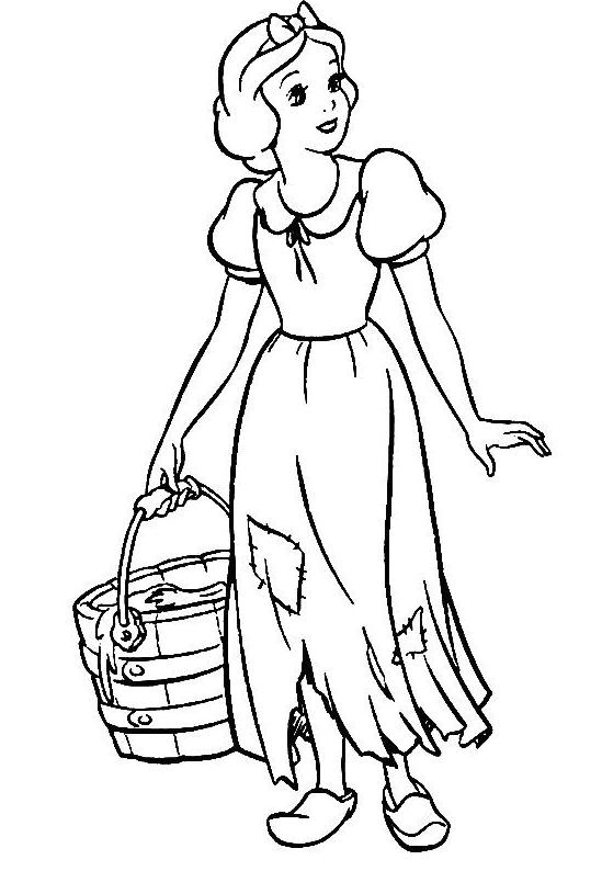 Coloring page: Snow White and the Seven Dwarfs (Animation Movies) #134002 - Free Printable Coloring Pages