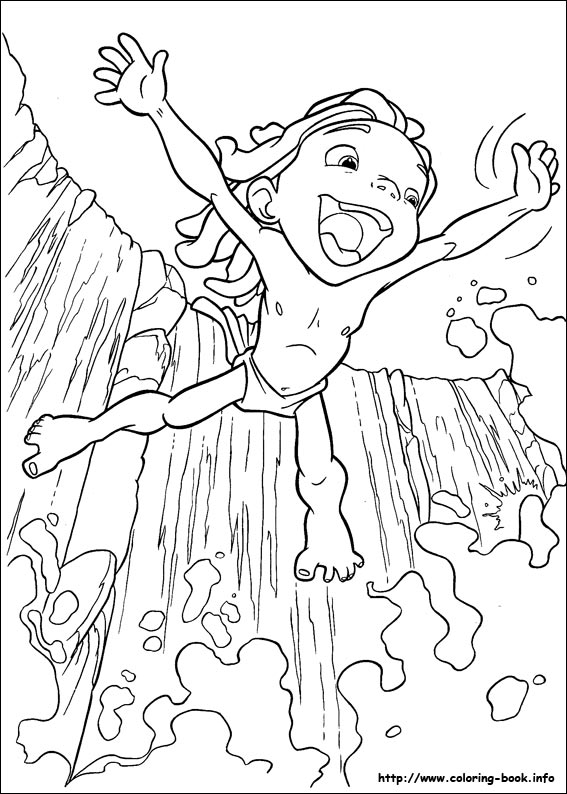 Coloring page: Tarzan (Animation Movies) #131099 - Free Printable Coloring Pages