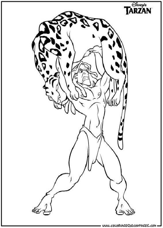 Coloring page: Tarzan (Animation Movies) #131102 - Free Printable Coloring Pages