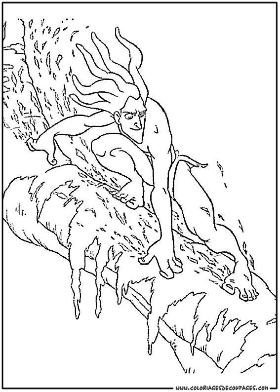 Coloring page: Tarzan (Animation Movies) #131106 - Free Printable Coloring Pages