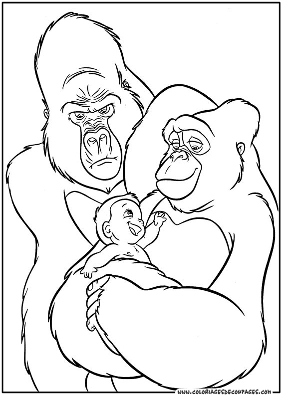 Coloring page: Tarzan (Animation Movies) #131108 - Free Printable Coloring Pages