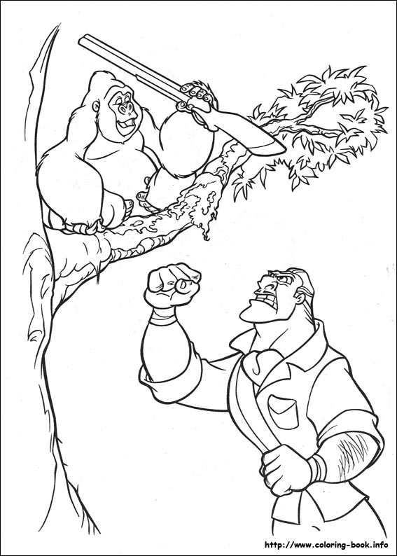Coloring page: Tarzan (Animation Movies) #131119 - Free Printable Coloring Pages