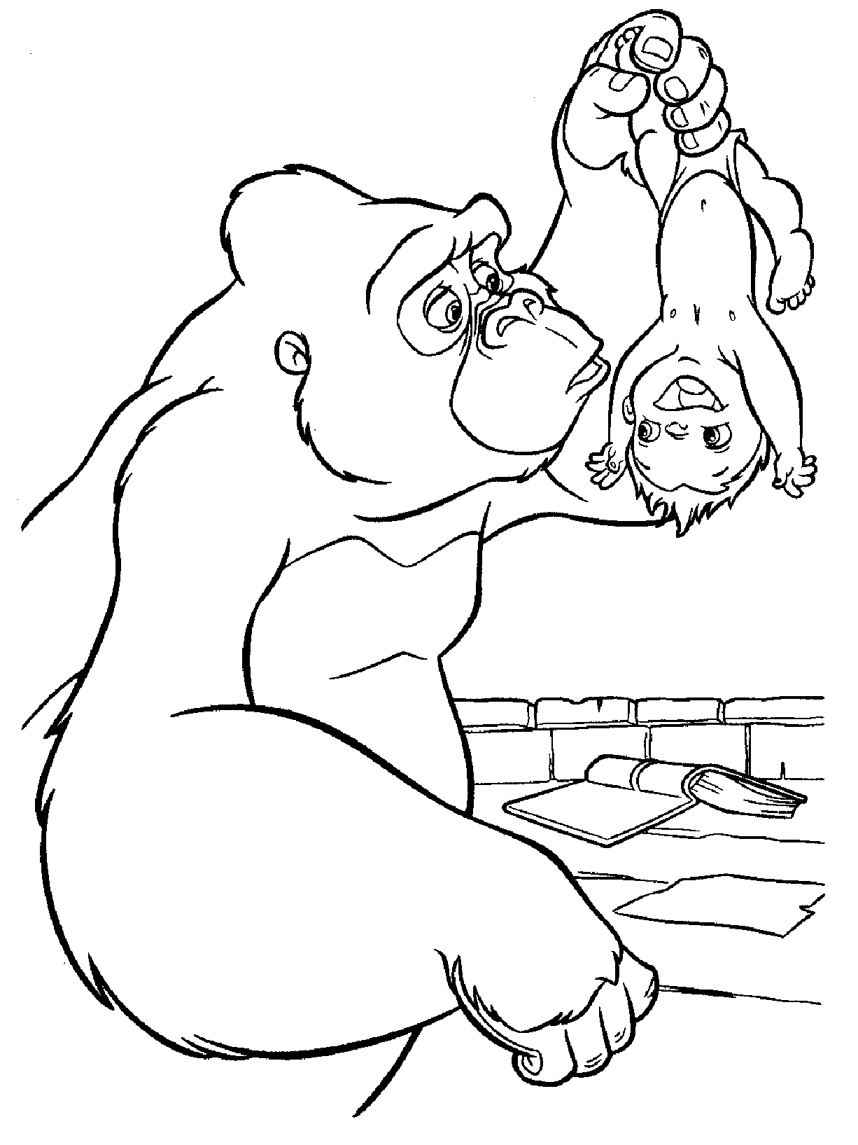 Coloring page: Tarzan (Animation Movies) #131121 - Free Printable Coloring Pages