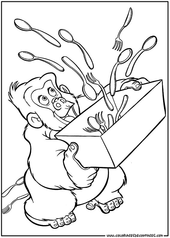 Coloring page: Tarzan (Animation Movies) #131122 - Free Printable Coloring Pages