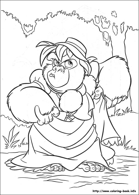 Coloring page: Tarzan (Animation Movies) #131135 - Free Printable Coloring Pages