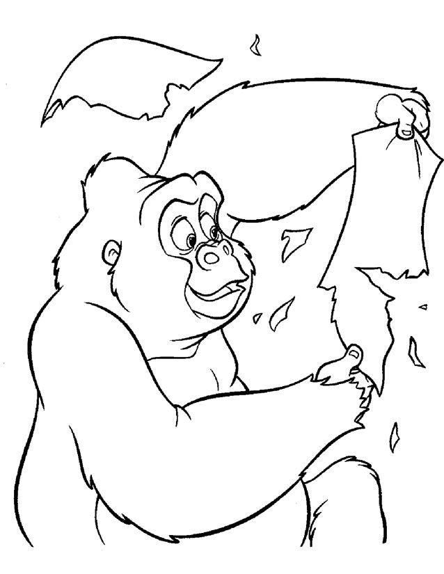 Coloring page: Tarzan (Animation Movies) #131136 - Free Printable Coloring Pages