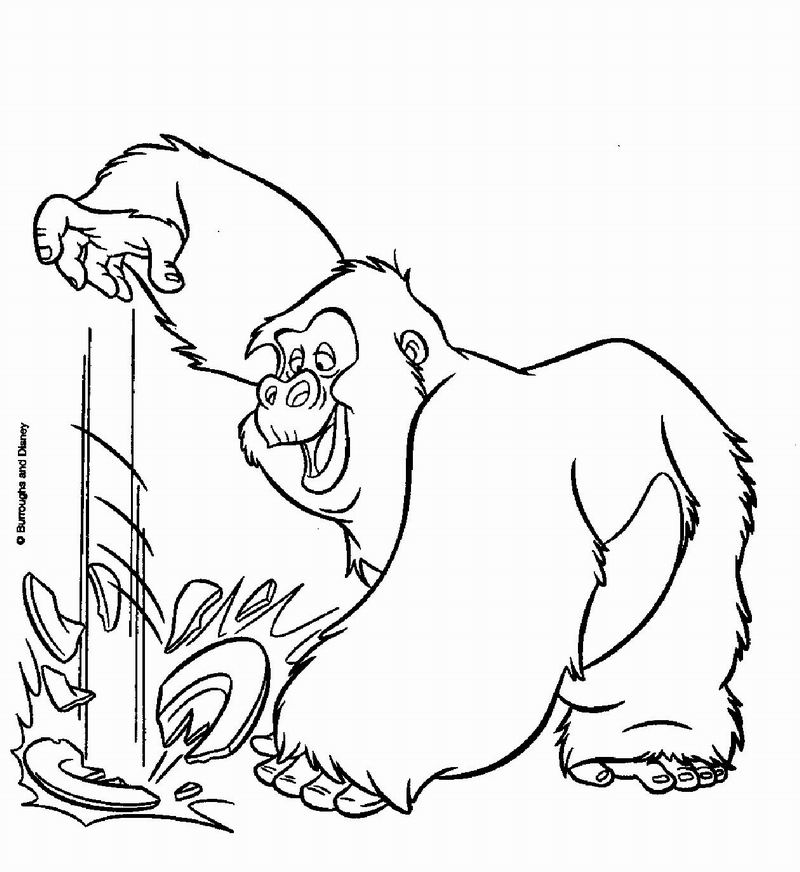 Coloring page: Tarzan (Animation Movies) #131141 - Free Printable Coloring Pages