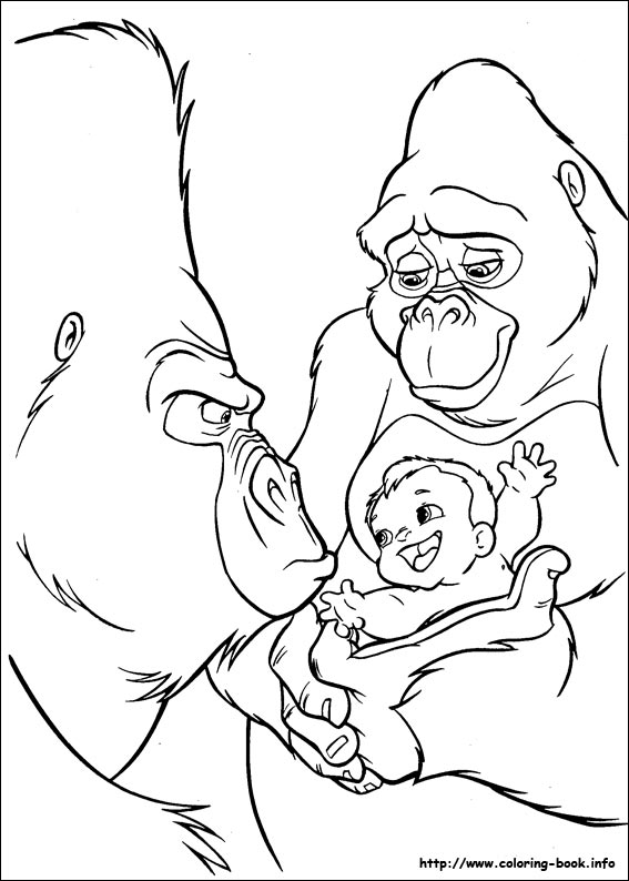 Coloring page: Tarzan (Animation Movies) #131147 - Free Printable Coloring Pages