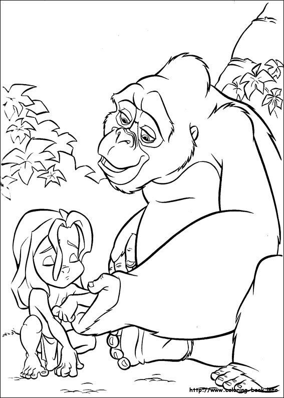 Drawing Tarzan #131148 (Animation Movies) – Printable coloring pages