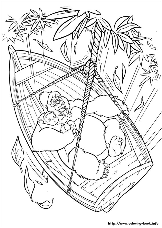 Coloring page: Tarzan (Animation Movies) #131162 - Free Printable Coloring Pages