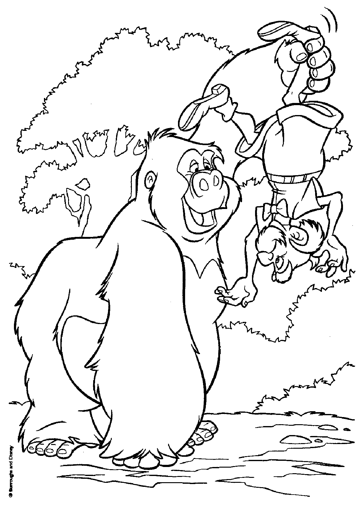 Coloring page: Tarzan (Animation Movies) #131163 - Free Printable Coloring Pages