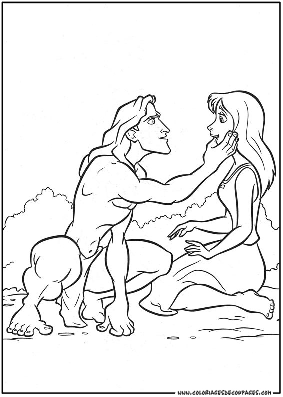 Coloring page: Tarzan (Animation Movies) #131164 - Free Printable Coloring Pages