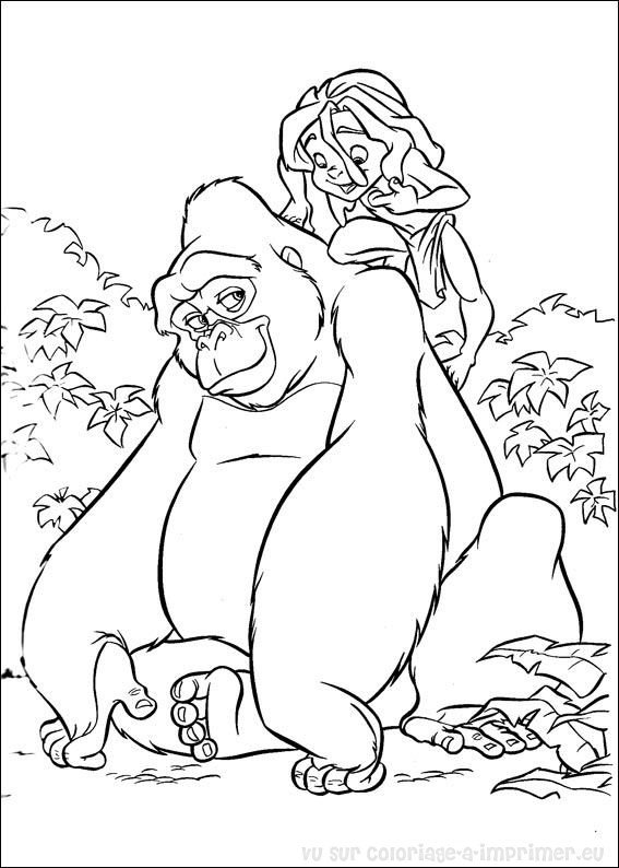 Coloring page: Tarzan (Animation Movies) #131166 - Free Printable Coloring Pages