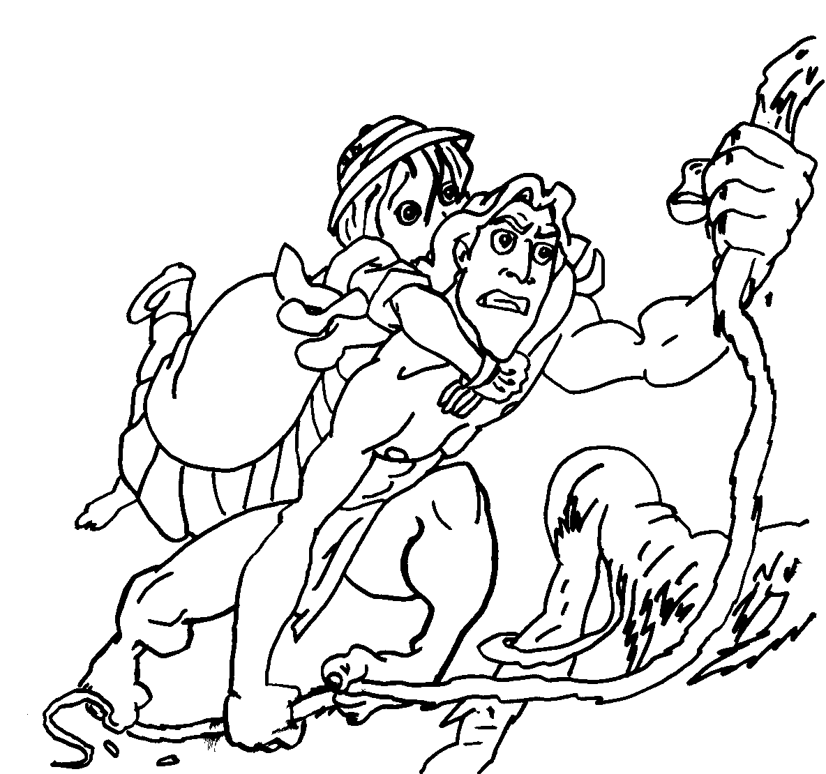 Coloring page: Tarzan (Animation Movies) #131170 - Free Printable Coloring Pages