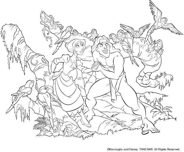 Coloring page: Tarzan (Animation Movies) #131179 - Free Printable Coloring Pages