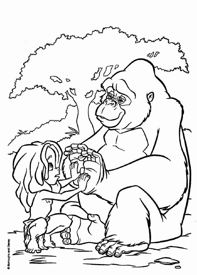 Coloring page: Tarzan (Animation Movies) #131185 - Free Printable Coloring Pages