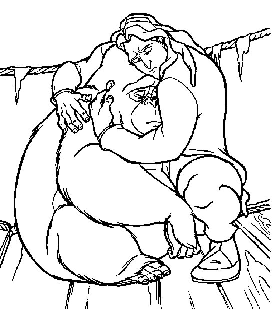 Coloring page: Tarzan (Animation Movies) #131214 - Free Printable Coloring Pages