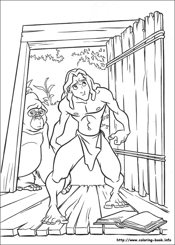 Drawing Tarzan #131220 (Animation Movies) – Printable coloring pages