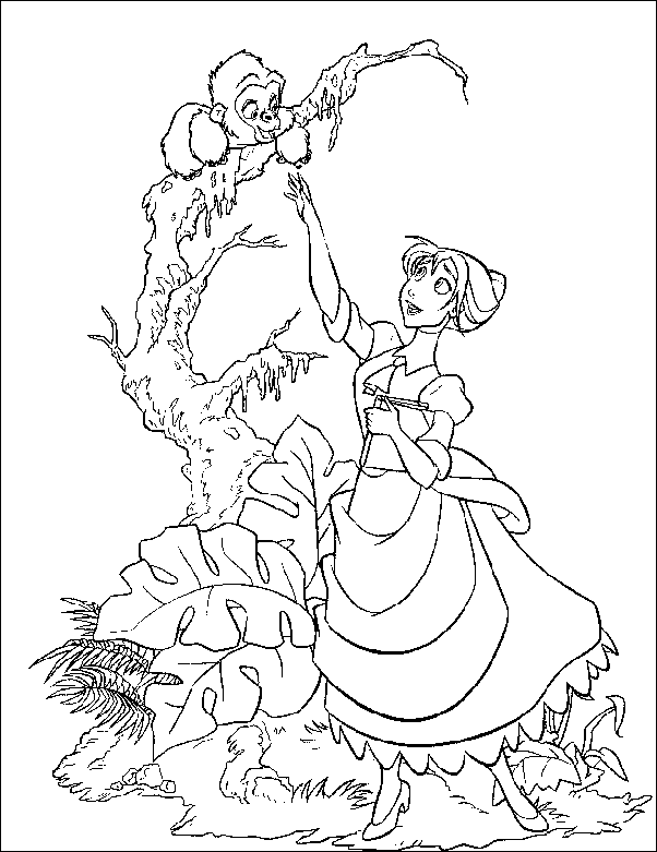 Coloring page: Tarzan (Animation Movies) #131224 - Free Printable Coloring Pages