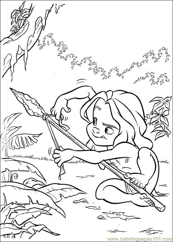 Coloring page: Tarzan (Animation Movies) #131227 - Free Printable Coloring Pages