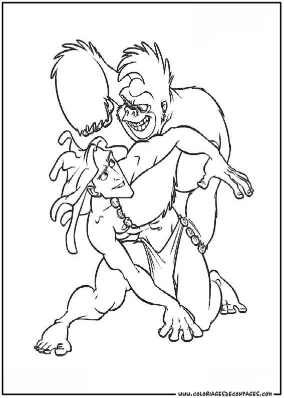 Coloring page: Tarzan (Animation Movies) #131234 - Free Printable Coloring Pages