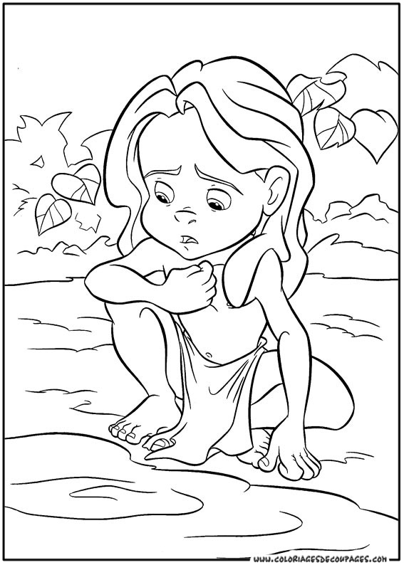 Coloring page: Tarzan (Animation Movies) #131237 - Free Printable Coloring Pages