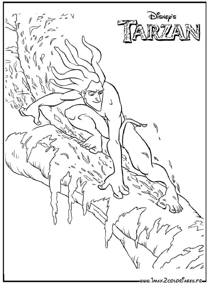 Coloring page: Tarzan (Animation Movies) #131238 - Free Printable Coloring Pages