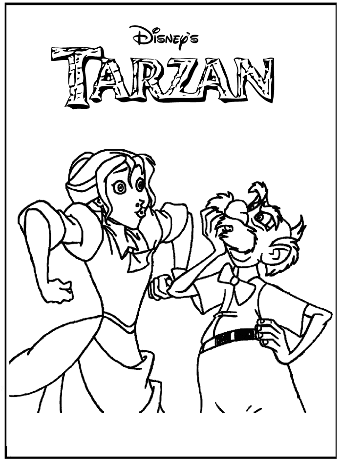 Coloring page: Tarzan (Animation Movies) #131239 - Free Printable Coloring Pages