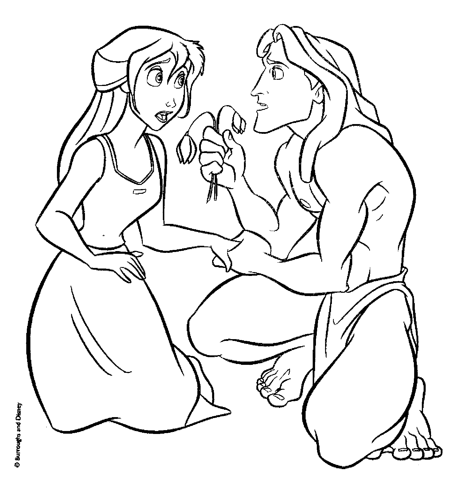 Coloring page: Tarzan (Animation Movies) #131240 - Free Printable Coloring Pages