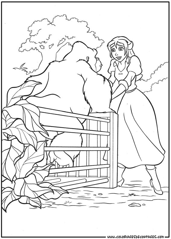 Coloring page: Tarzan (Animation Movies) #131242 - Free Printable Coloring Pages