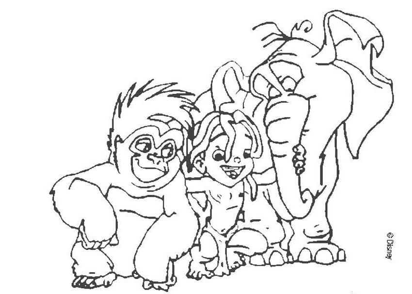 Coloring page: Tarzan (Animation Movies) #131243 - Free Printable Coloring Pages