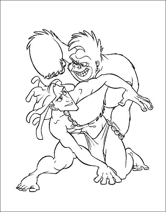 Coloring page: Tarzan (Animation Movies) #131251 - Free Printable Coloring Pages