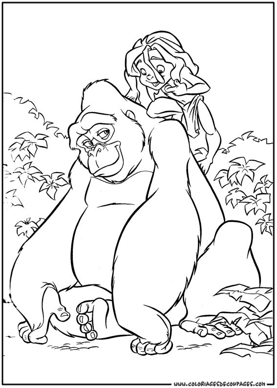 Coloring page: Tarzan (Animation Movies) #131256 - Free Printable Coloring Pages