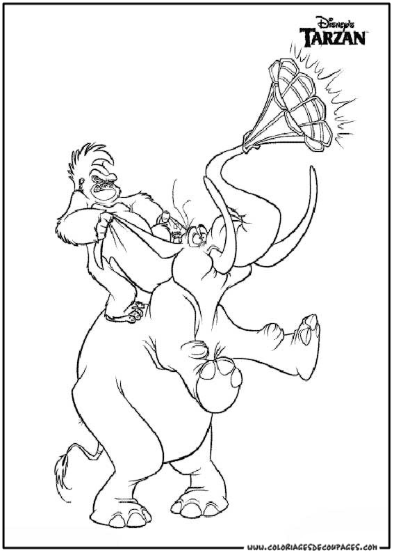 Coloring page: Tarzan (Animation Movies) #131260 - Free Printable Coloring Pages