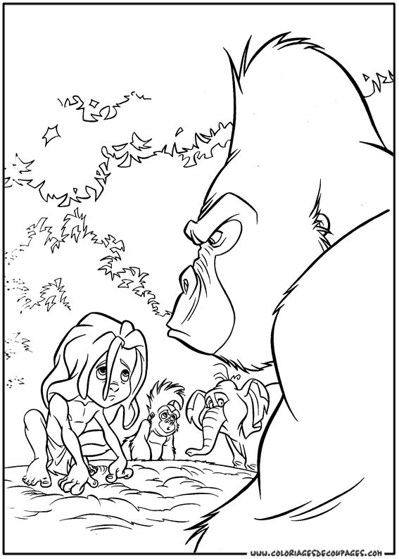 Coloring page: Tarzan (Animation Movies) #131265 - Free Printable Coloring Pages