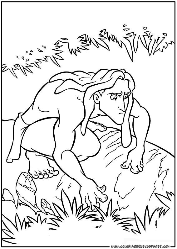 Coloring page: Tarzan (Animation Movies) #131275 - Free Printable Coloring Pages