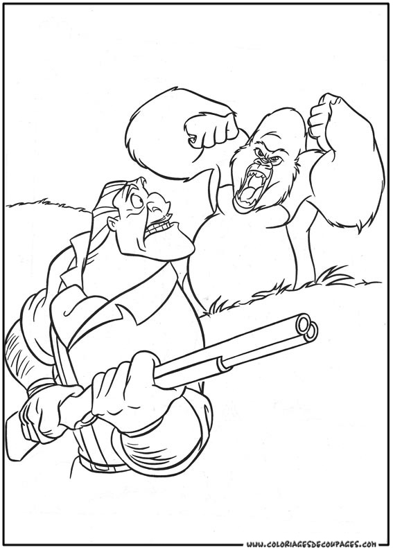 Coloring page: Tarzan (Animation Movies) #131282 - Free Printable Coloring Pages