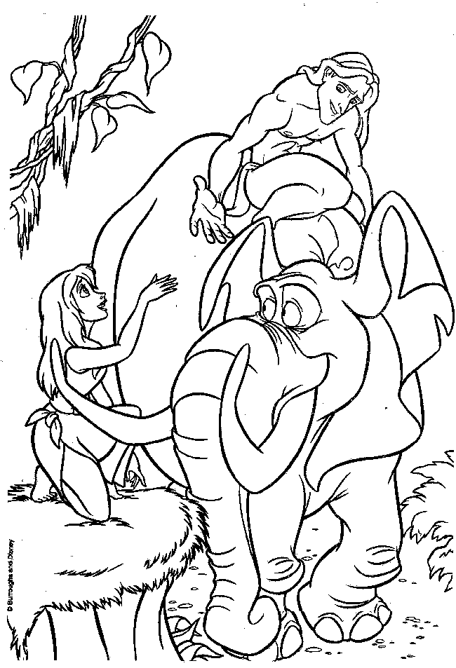 Coloring page: Tarzan (Animation Movies) #131291 - Free Printable Coloring Pages