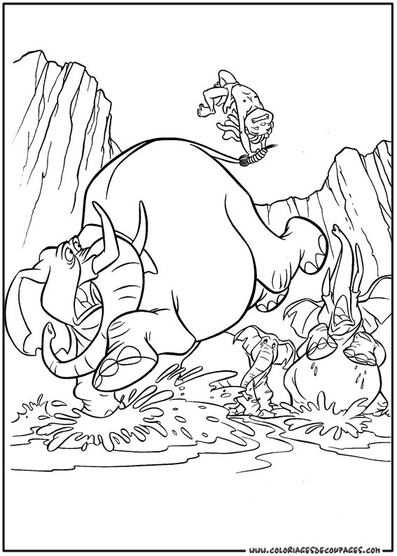 Coloring page: Tarzan (Animation Movies) #131305 - Free Printable Coloring Pages