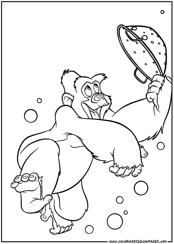 Coloring page: Tarzan (Animation Movies) #131311 - Free Printable Coloring Pages