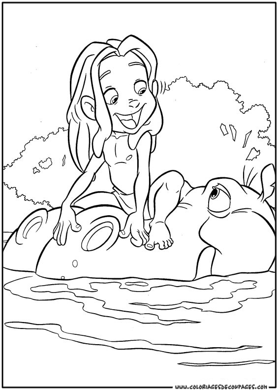 Coloring page: Tarzan (Animation Movies) #131312 - Free Printable Coloring Pages