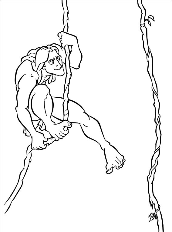 Coloring page: Tarzan (Animation Movies) #131314 - Free Printable Coloring Pages