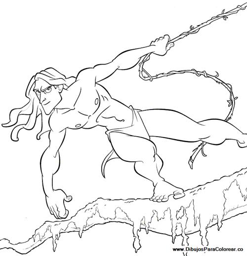 Coloring page: Tarzan (Animation Movies) #131321 - Free Printable Coloring Pages