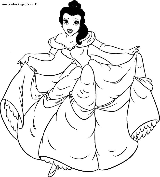 Coloring page: The Beauty and the Beast (Animation Movies) #130890 - Free Printable Coloring Pages